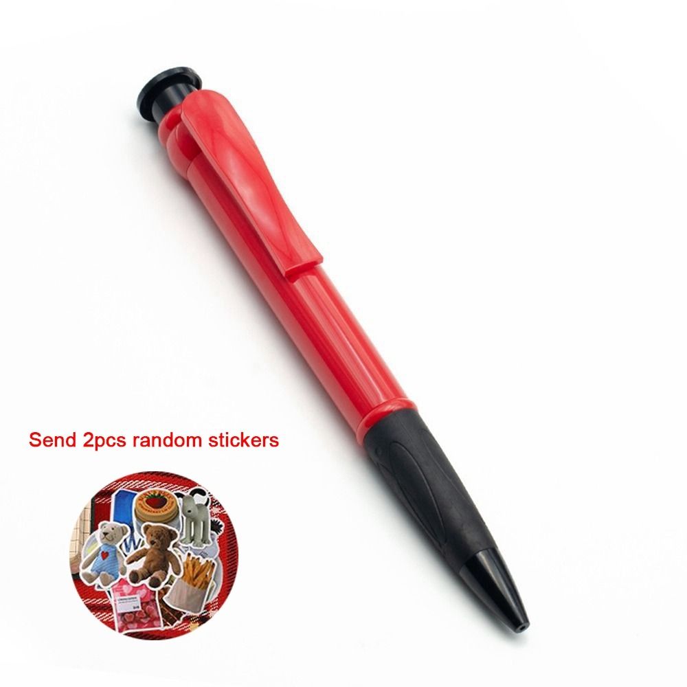 Plastic Big Ballpoint Pen Large Fun Oversize Writting Pen Props Toys Novelty Toy Huge Neutral Pen Stationery: Blue