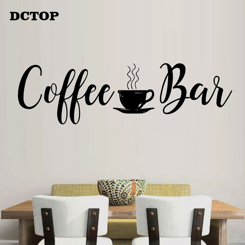 Stickers muraux de Bar café | Autocollants de salon, cuisine, réfrigérateur, magasin de café, Vinyls, décoration murale pour la maison, bricolage