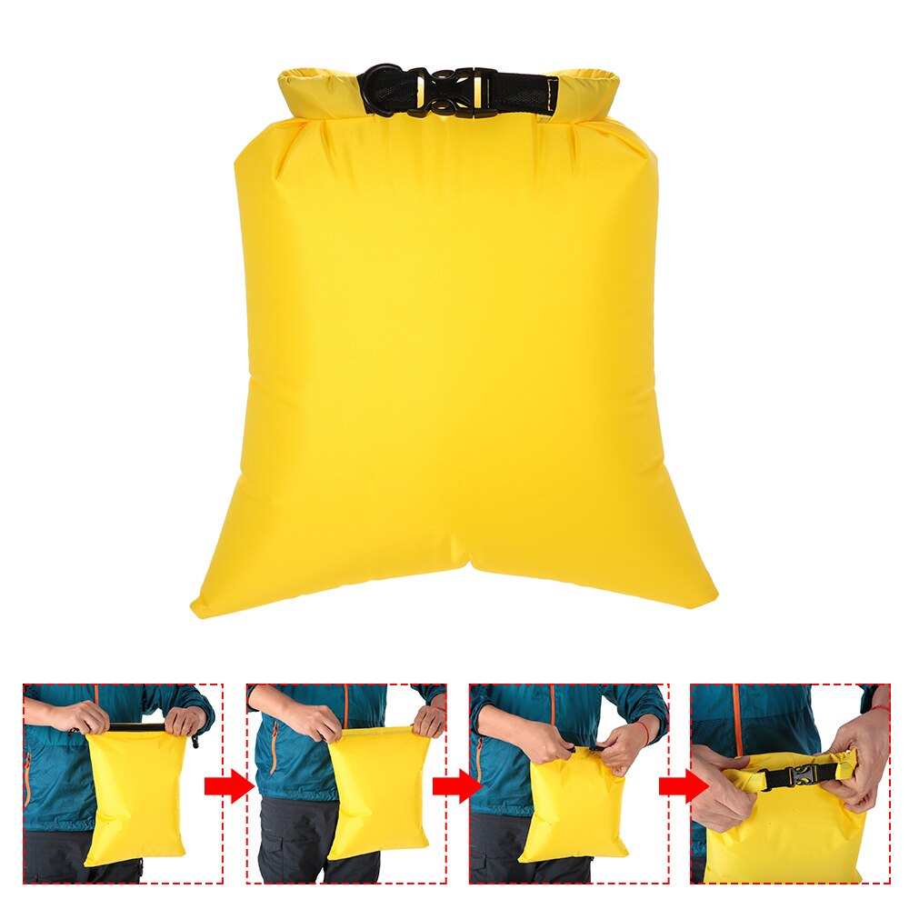 Lixada paquete de 3 bolsas impermeables 3L + 5L + 8L bolsas de secado ultraligero al aire libre para acampar senderismo viaje bolsa de almacenamiento de natación plegable