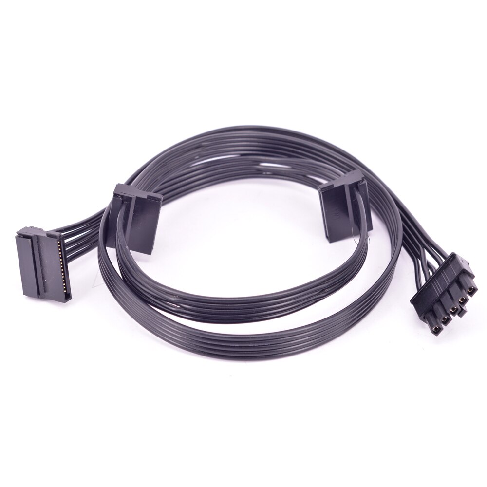 Til cooler master mwe gold 750 650 550 fuld modulær strømforsyning pcie 6 -pin  to 8- pin 6+2- pin 5- pin periferi 4- pin sata strømforsyningskabel: Rød