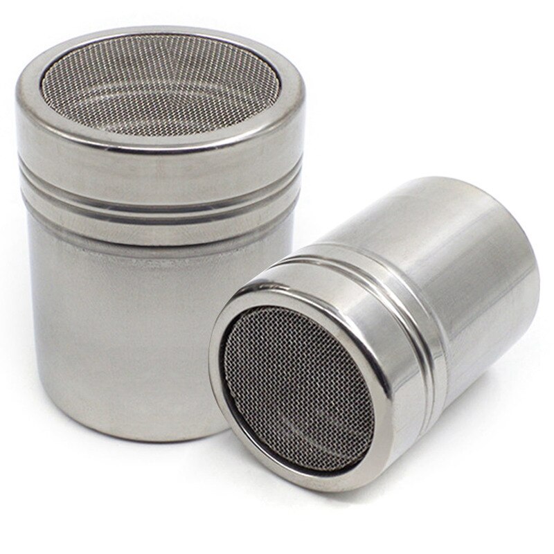 Stainless Steel Chocolate Shaker Icing Sugar Powder Cocoa Flour Coffee Sifter