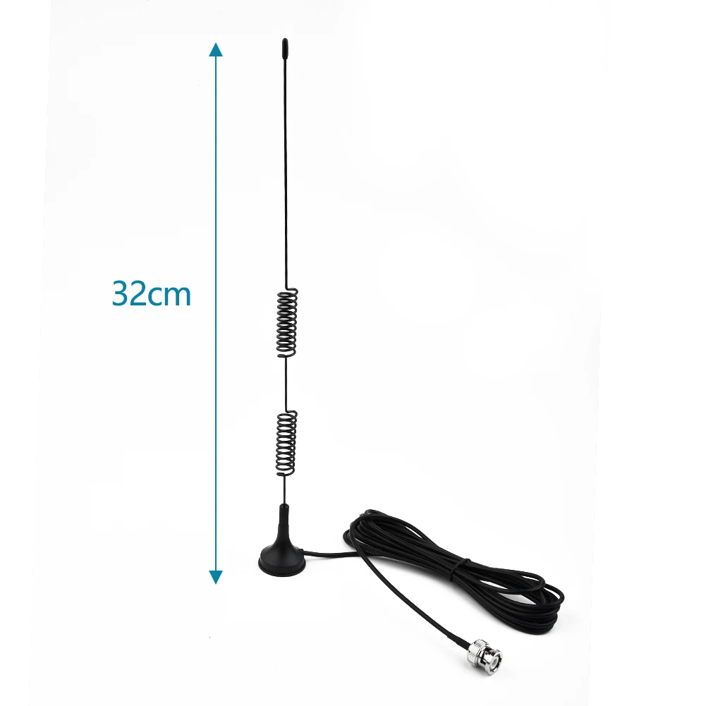 VHF UHF Ham Radio Antenna Amateur Radio Mobile Radio Scanner Antenna BNC 25MHz -1200MHz Base Mounting Car Antenna