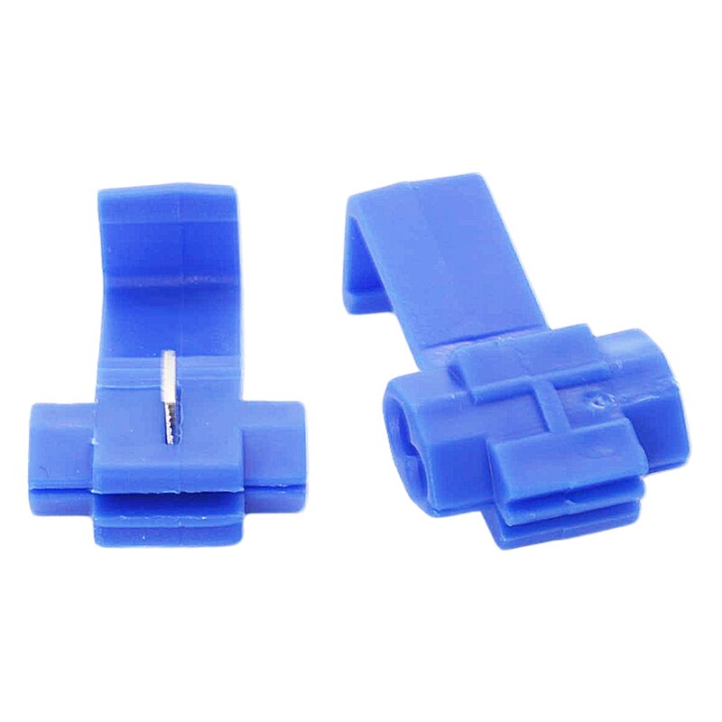 Scotch Lock Electric Wire Cable Connectors Quick Splice Terminals Crimp Non Destructive Without Breaking Line AWG 22-18: Blue / 20PCS