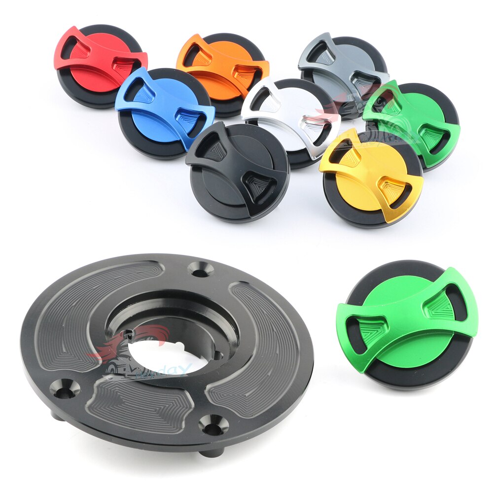 Keyless Gas Tank Cap Cover Voor Ninja ZX-6R 636 ZX636R ZX-10R Z1000 Z800 Z750/R ZX14(ZZR1400)