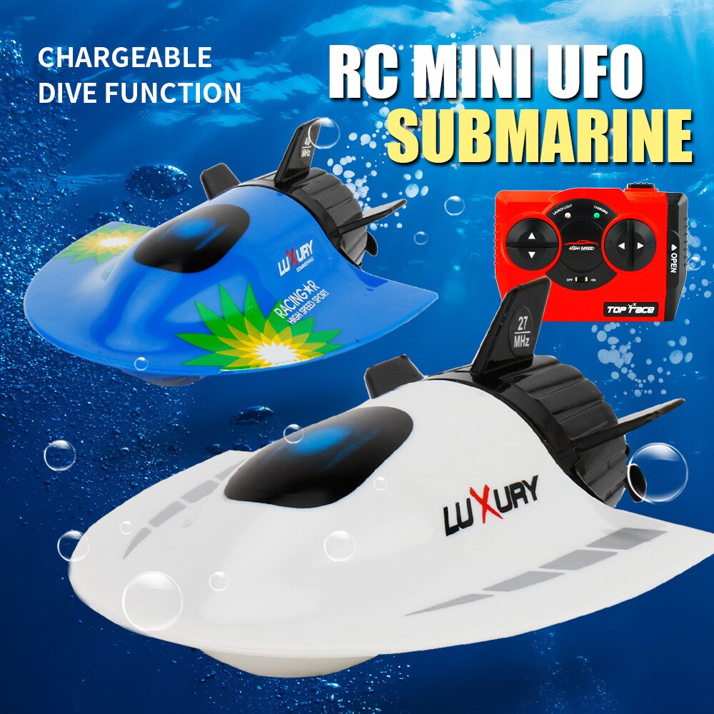 Kids RC Submarine Mini 4 Channel Remote Control Boat Electronics Toy Submarine Underwater DroneShip Summer Water Toys for Boy