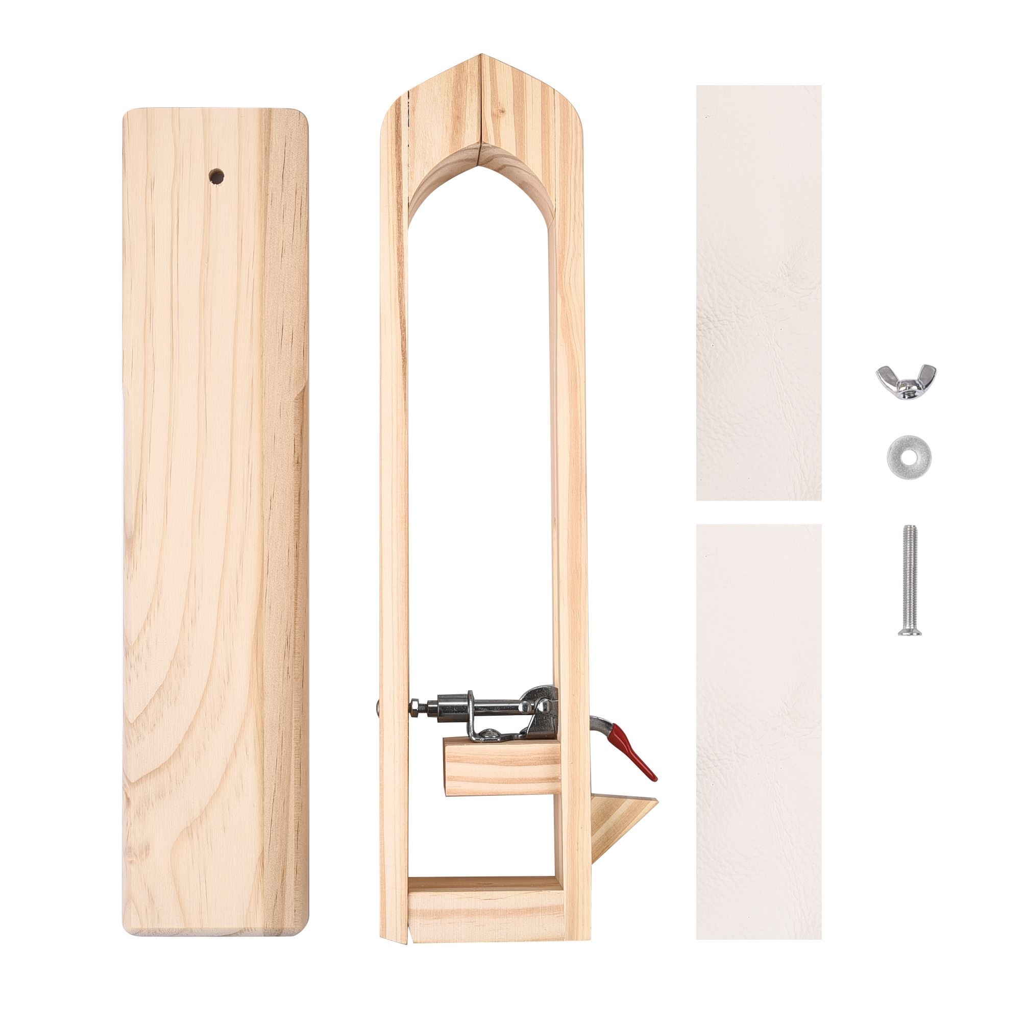 Wood Leathercraft Hand Stitching Pony Leather Craft Lacing Sewing DIY Table Desktop Tool Portable Horse Clamp