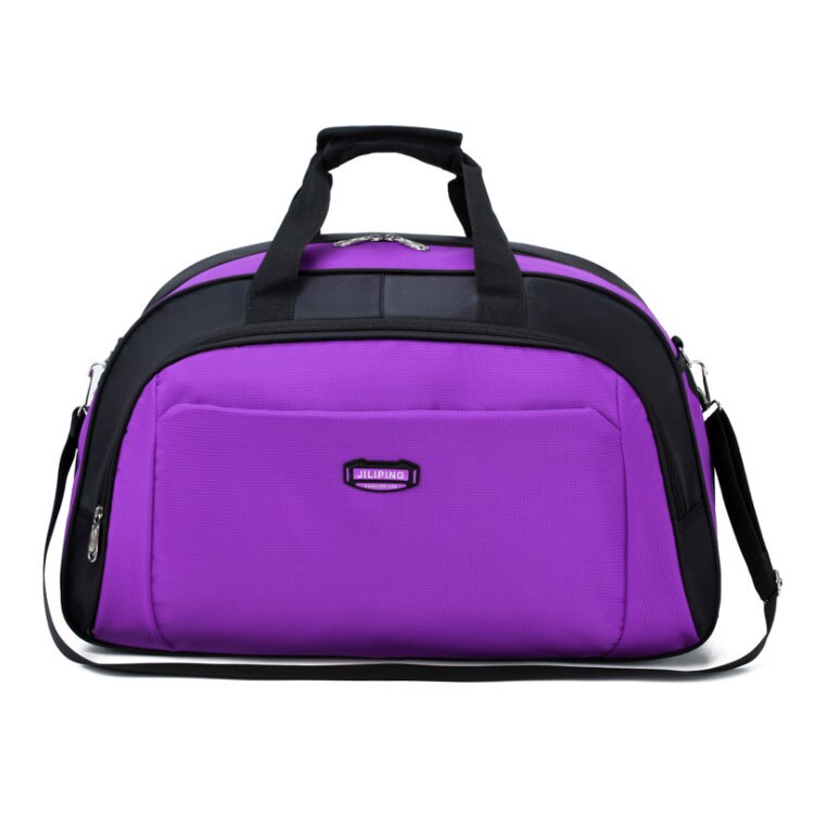 Scione Casual Reizen Handtas Waterdichte Mannen Bagage Koffer Duurzaam Duffel Schoudertas Vrouwen Grote Capaciteit Voor Weekend Sport: Purple