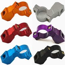 2 Stuks Universele Motorcycle Bike Atv Achteruitkijkspiegel Bracket Mount Adapter Houder Klem Schroef Cnc Aluminium 22Mm 7/8 "Stuur