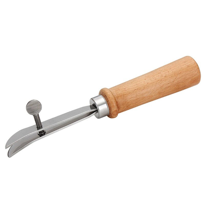 Leather Tools Adjustable Cutter DIY Handmade Leather Crimper Slotting and Grooving Device Edge Holder