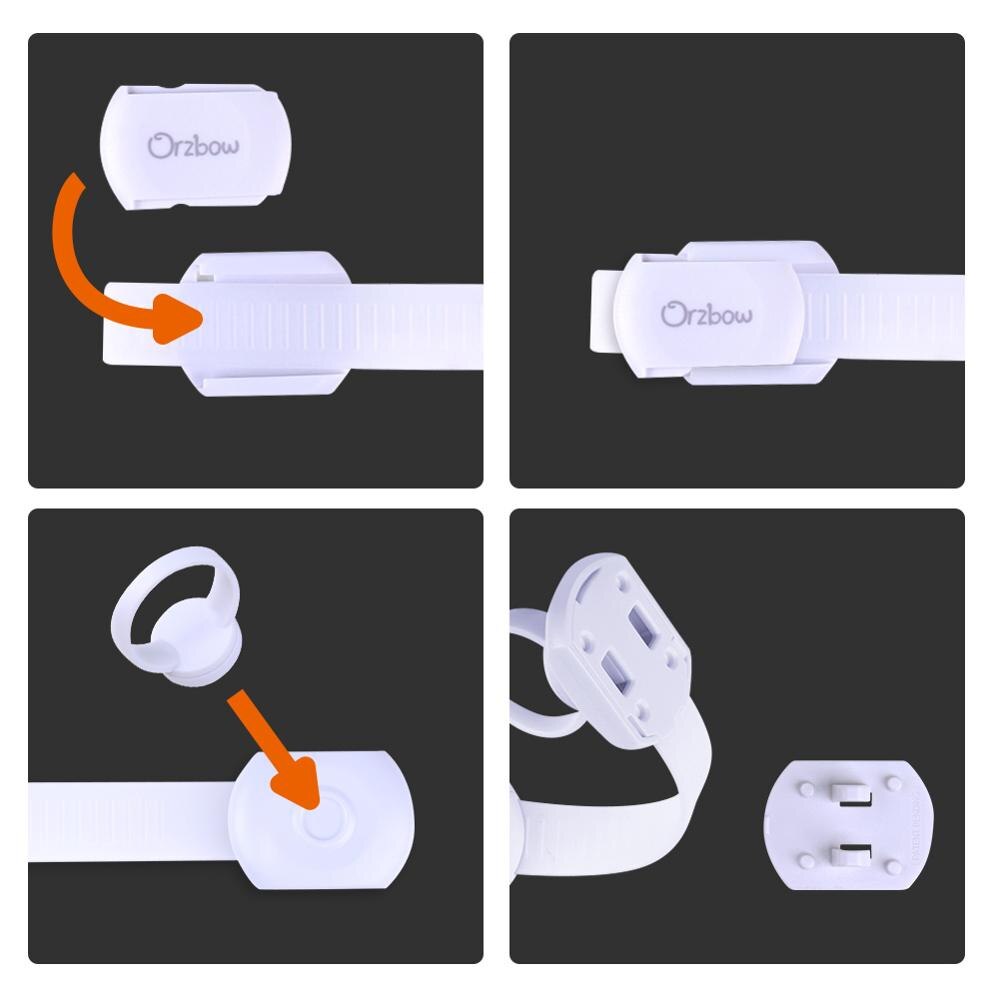 Magnetic Child Lock Children Protection Adjustable Baby Safety Lock Cabinet Door Lock Kids Drawer Security 10 locks+2 keys