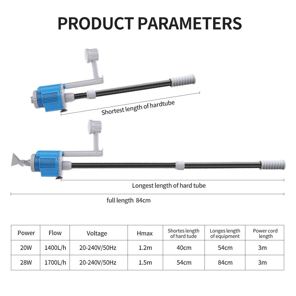 Aquarium Fish Tank Water Change Pump Cleaning Tools Electric Water Changer Gravel Cleaner Siphon Water Filter Pump