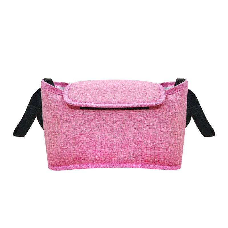 Baby Stroller Bag Mummy Organizer Bag Nappy Diaper Bags Carriage Buggy Pram Cart Basket Hook Stroller Accessories: Pink