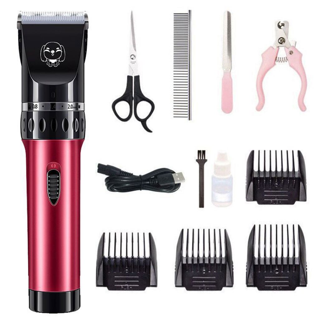 Heavy-Duty Electric Dog Clippers Grooming Rechargeable Pet Cat Dog Hair Trimmer Electrical Clipper Shaver Haircut