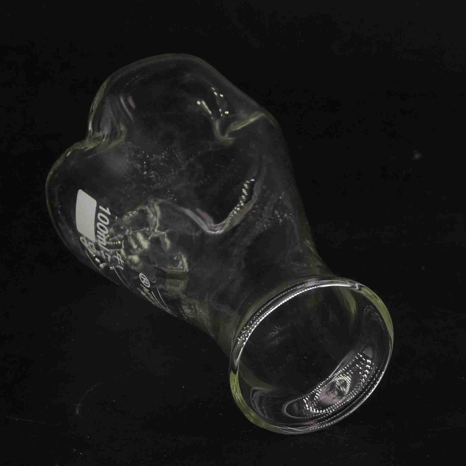 100ml 3 Concave GG17 Glass Mouth O/D 40mm Baffle Shake Conical Erlenmeye Flask Lab