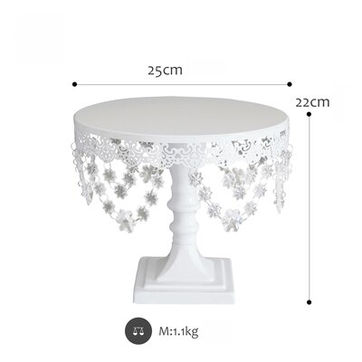 SWEETGO Snow crystal pendants cake stands & cupcake holders 1 pieces cake decoration tools wedding party dessert table supplier: 10inch