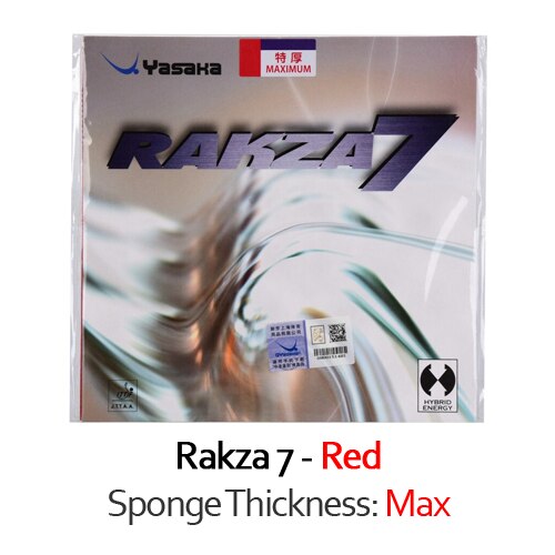 Yasaka rakza 7 ( rakza 7, rk7)  bordtennis gummipips-i original yasaka rakza ping pong svamp: Rød maks
