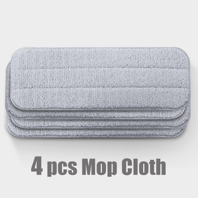Xiaomi deerma spray mopp 360 graders roterende håndholdt mijia vannspray mopp hjem rengjøring feie mopping støvsuger: 4 moppeklut