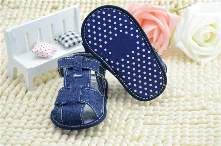 Blue Jeans baby sandal shoes baby shoes toddler shoes