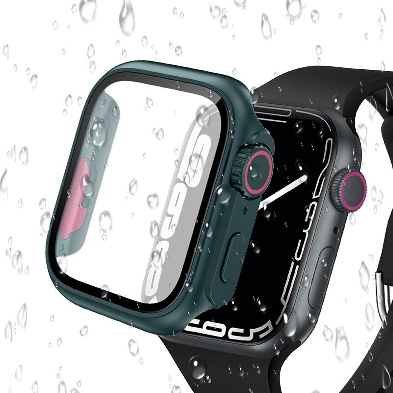 Glass+Case For Apple Watch Series 10 46mm 42mm Screen Protector Cover Change To Ultra Bumper Case Full Cover iWatch S10 42 46 mm: Watermelon Red / 7 Inches & Above