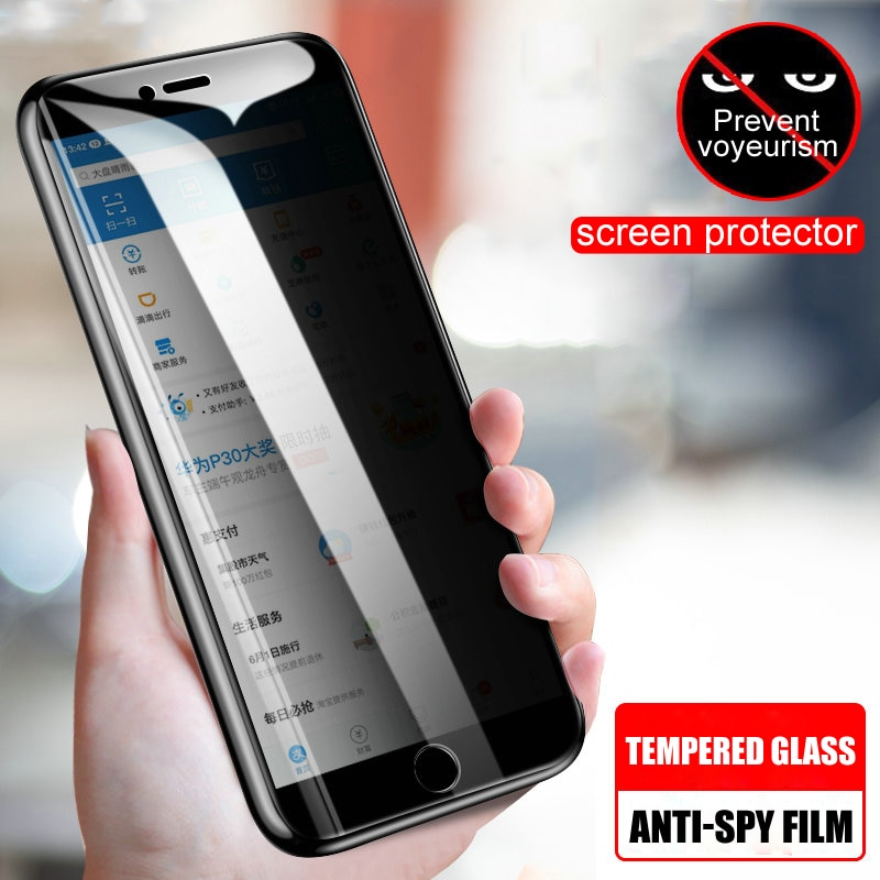 Anti Spy Gehard Glas op de Voor iPhone 6 6S 7 8 Plus X XS Privacy Screen Protector Voor iPhone XR XS Max 7 8 Bescherming Film