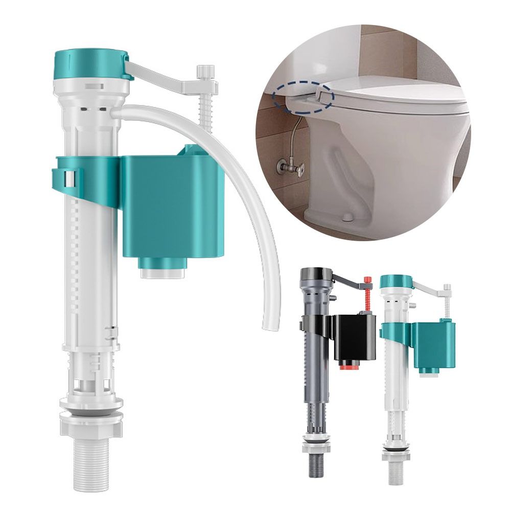 Verstelbare vulklep voor toiletreservoir stille dubbele spoeling toilet vlotterklep vervanging bodemsifon waterreservoir inlaatklep