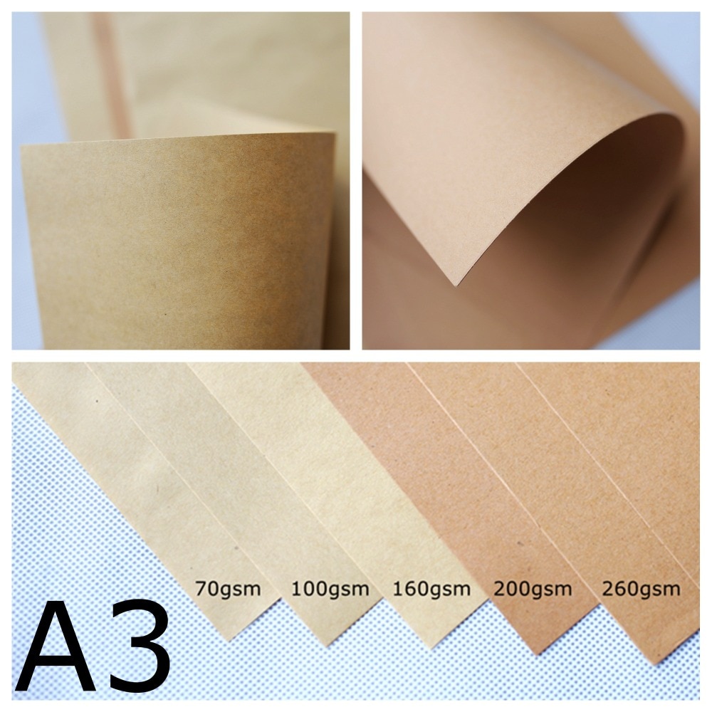 A3 Kraftpapier Diy Handmake Kaart Maken Craft Papier Diy Dik Karton Kartonnen 70-260gsm 20 Pcs