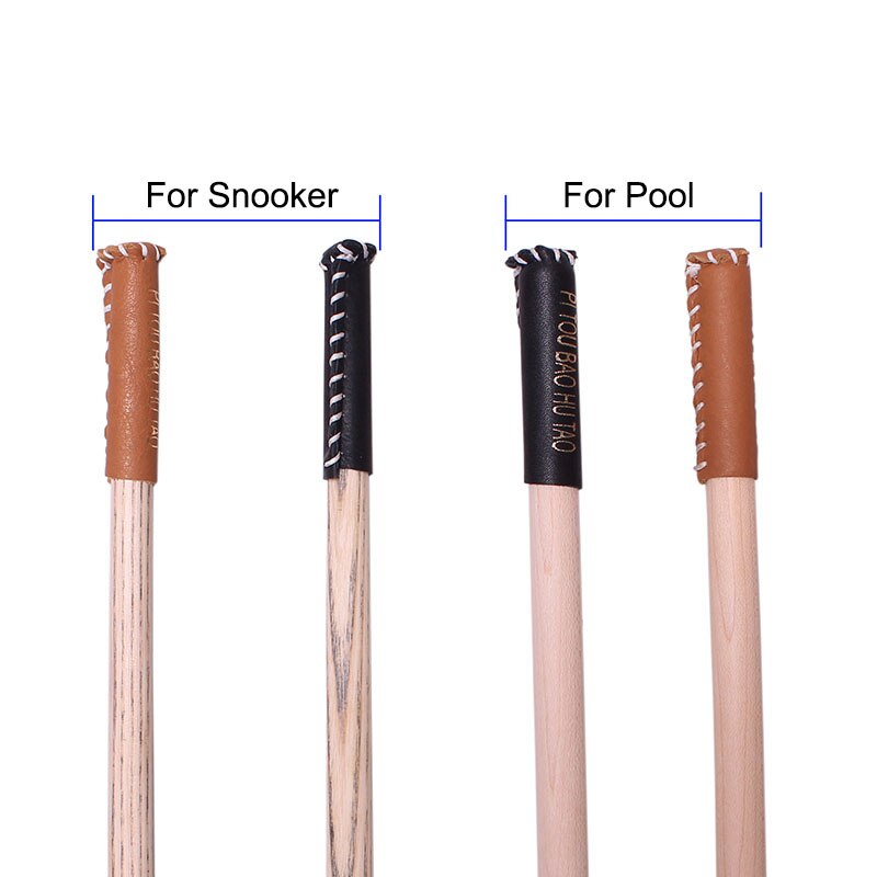 10 stuks/partij handgemaakte leren biljart snooker/poolkeu tip beschermer vochtbestendig biljart accessoires china