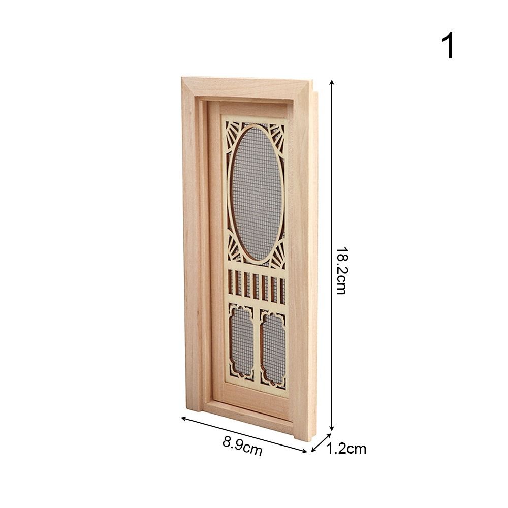 8 Stile Puppenhaus möbel Miniatur puppen zubehör Puppenhaus fenster Glasplatte Holzrahmen Puppen möbel: WHITE