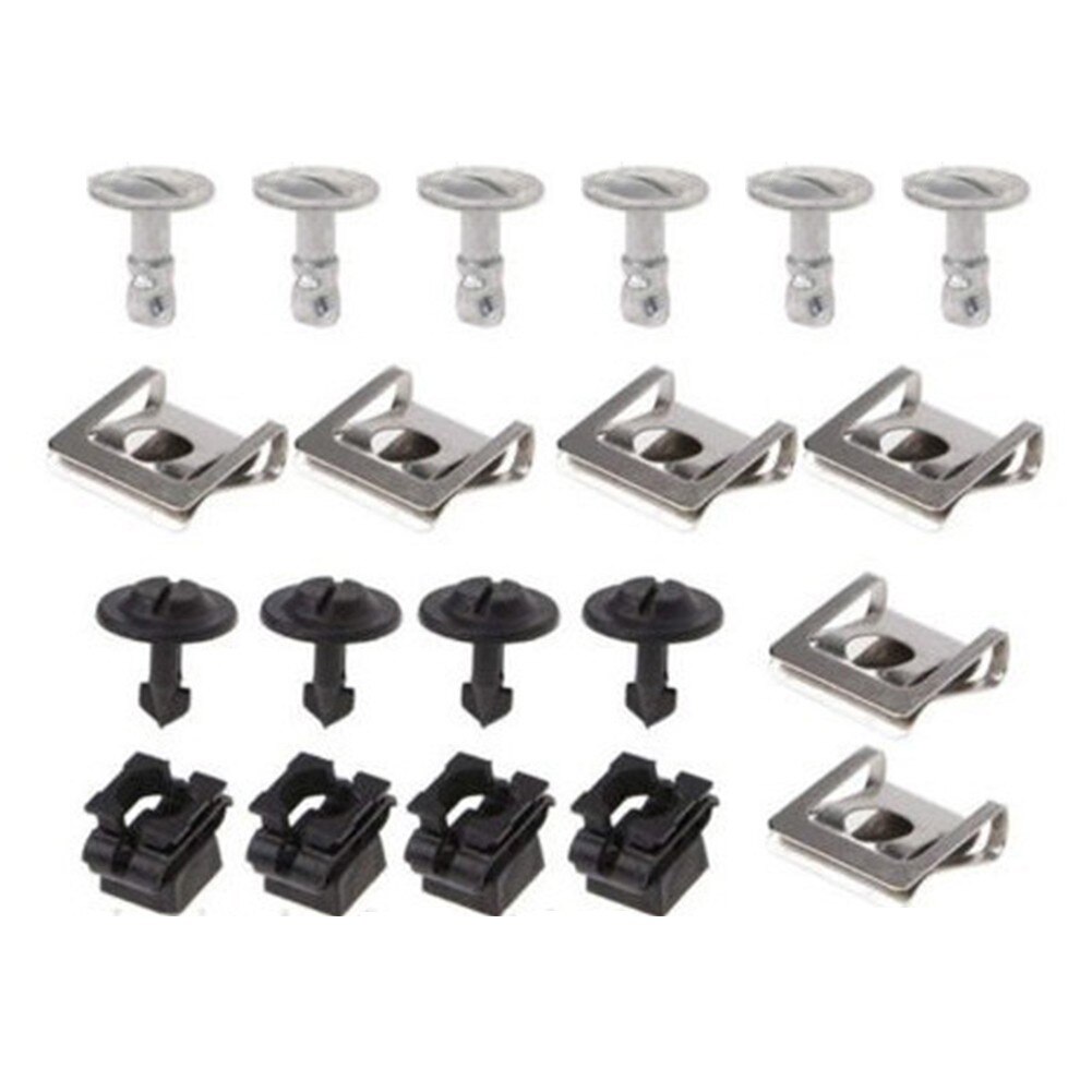 20pcs Car Accessories Engine Undertray Underbody Shield Clips Door Strips Fit For A3 A4 A6 A8 For Car Chassis Components