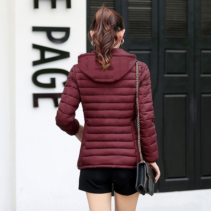 ZOGAA Women Winter Keep Warm Hooded S-5XL Quilty Puffer Jacket Tide Padded Jacket Coat Winter Puffer Jacket Coat