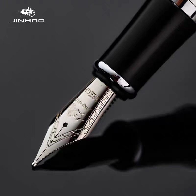 Pluma estilográfica Jinhao X750, estilo exquisito de , pluma de caligrafía de punta de 18KGP, obra de arte para estudiantes y profesores, papelería para escribir firma