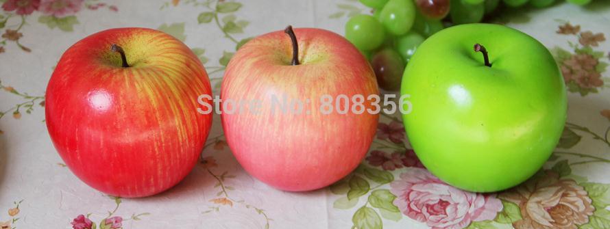 20 stuks 8cm/3.15 " kunstmatige appels, fruit, groenten, simulatie-appels, model, rekwisieten, decoraties, bruiloftsshootbenodigdheden