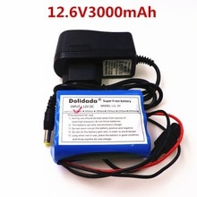 12 V 3000 Mah 18650 Li-Ion Oplaadbare Batterij Pack Voor Cctv Camera 3A Batterijen + 12.6V 1A lader + Gratis Winkelen