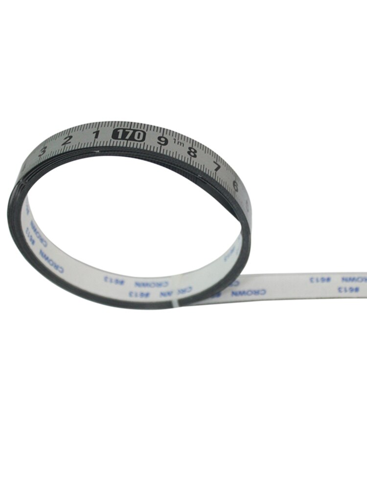 Règle autocollante métrique de , autocollant avec échelle de règle à colle, ruban à mesurer plat auto-adhésif, 1 pièce
