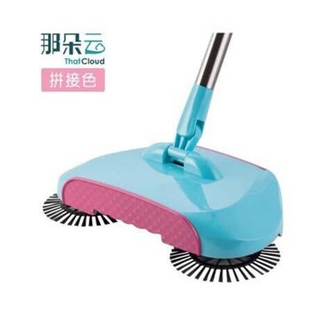 Zimmer Teppich Hand drücken Kehrmaschine Reinigung Besen Edelstahl Hand drücken Kehrmaschine Pinsel Boden Stofzuiger Haushalt Artikel DF50HPS: Grün