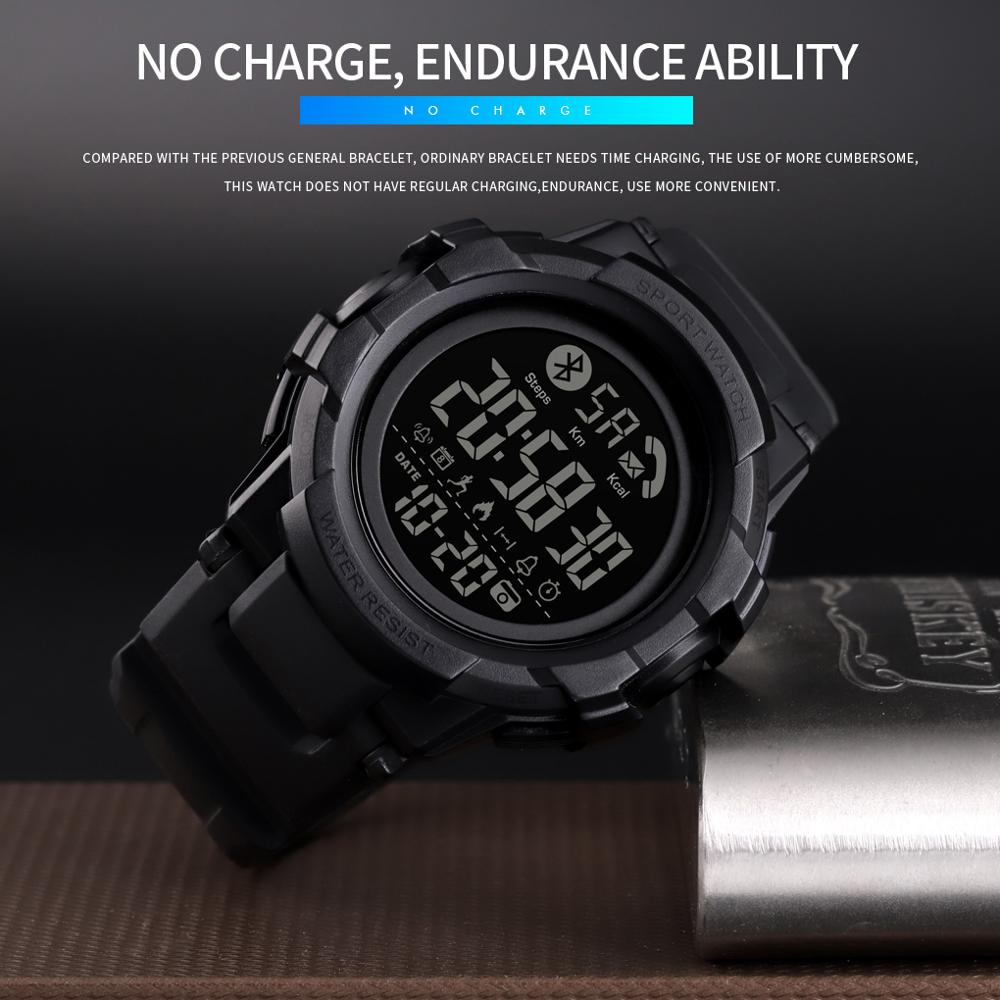 SKMEI Smart Uhr Männer Bluetooth Handgelenk Smartwatch Herren Anruf APP Nachricht Erinnerung reloj inteligente Für Huawei Xiaomi 1501