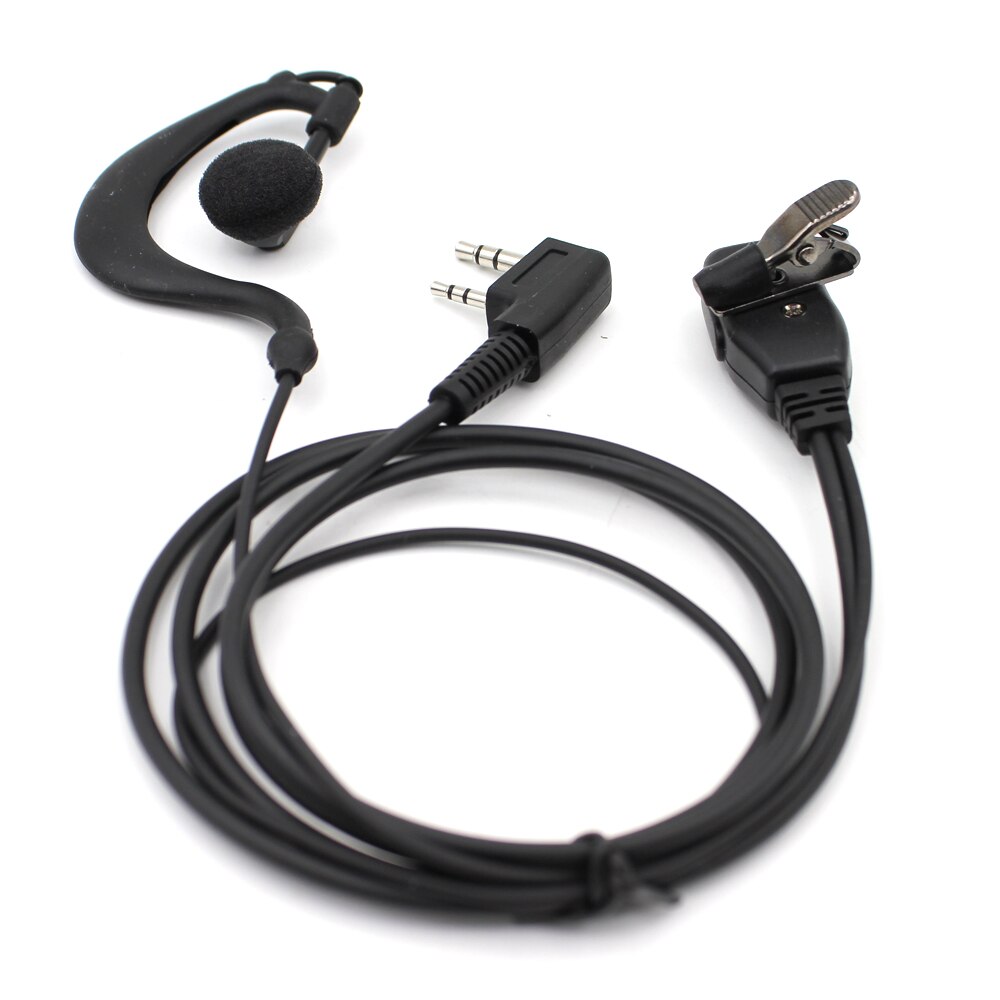 Original Kirisun K1 plug G-shape ear hook Earpiece Headset for All types two way radios with K1 plug Solid &Good price