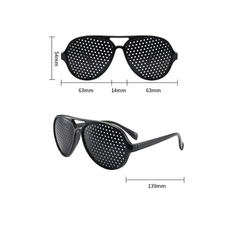 Anti-Myopie Astigmatismus Brille Sehkorrektur Müdigkeit Pin Loch Brille mit Löchern für Männer Frauen Verbesserung der Sehkraft