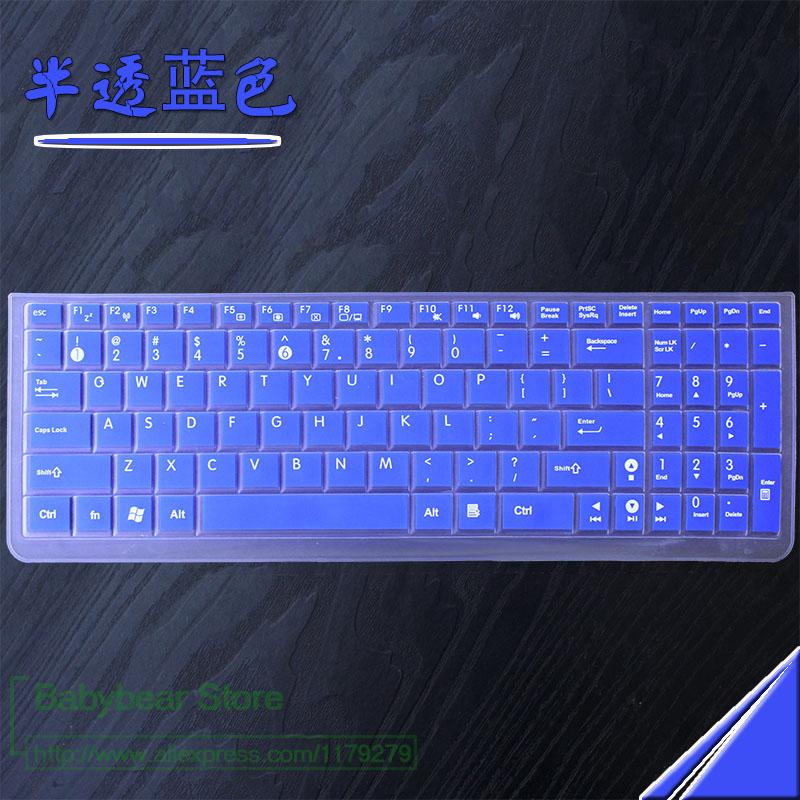 Silicone 17.3 Inch Laptop For Asus Vivobook Pro N752 Series N752Vx K751Lx A751 A751Lx Zx70 Vw6700 17 Keyboard Cover Protector: blue