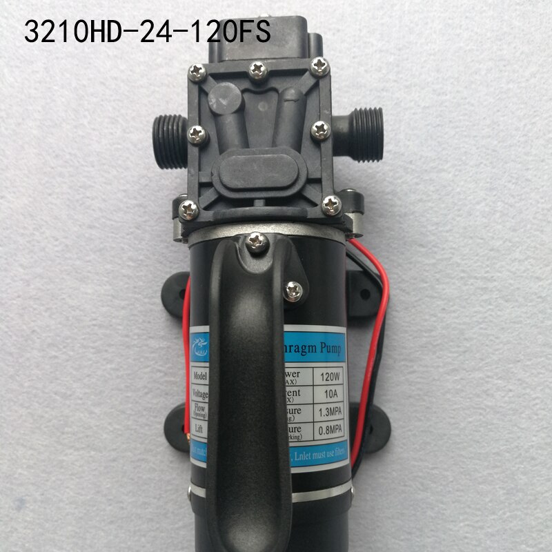120W High-Power DC 12V 24V Car Wash Agricultural Self Priming Suction Micro Electric Diaphragm Pump Home Mini Water Pump Sprayer