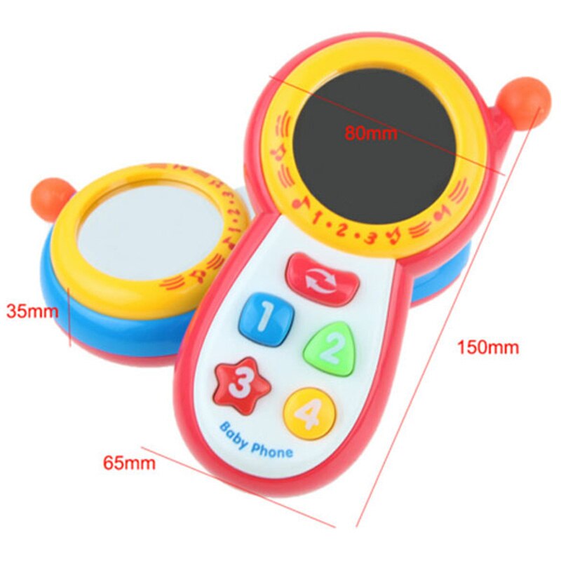 Baby Telefoon Muzikaal Speelgoed Kinderen Educatief Speelgoed Zuigeling Mobiele Telefoon Speelgoed Kinderen Leren Muziek Speelgoed Mini Telefoon