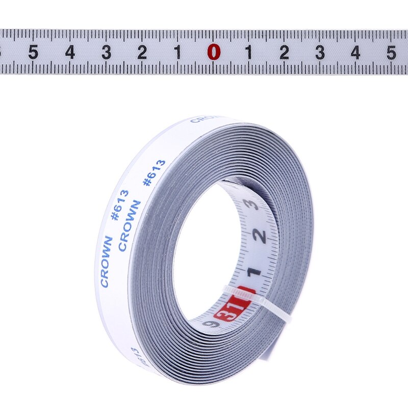 Stainless Steel Miter Track Tape Measure Self Adhesive Metric Scale Ruler T-track Router Table Saw Woodworking Tool: 3M-Middle