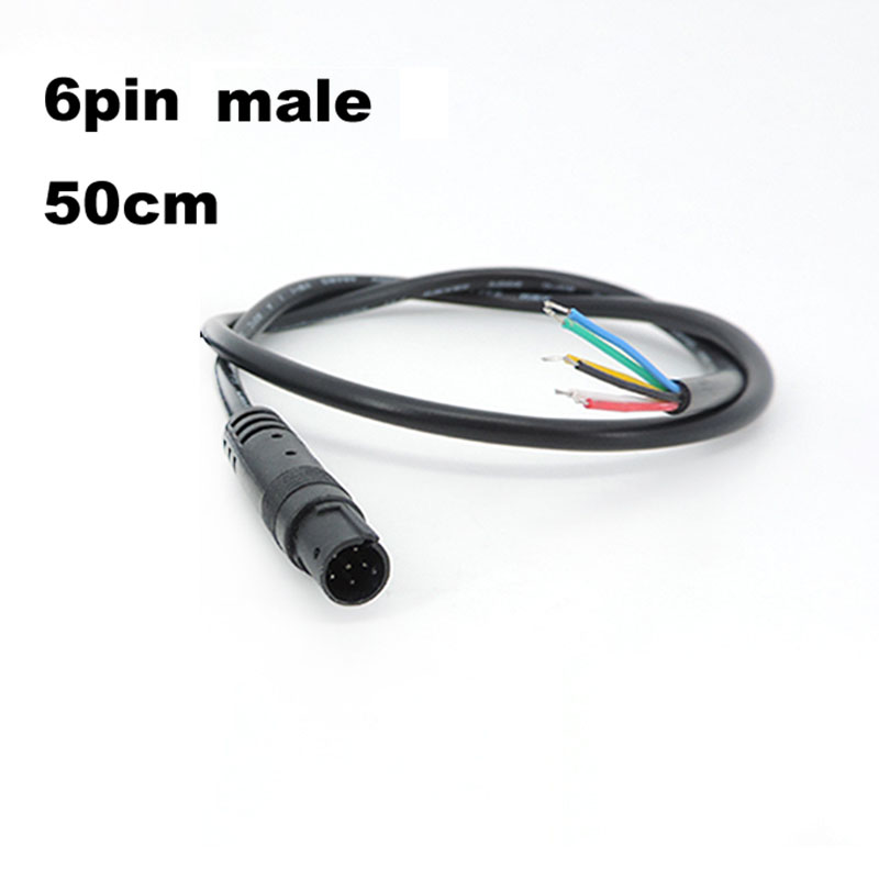 DIY 4/5/6 pin core Jack Car DVR Camera Extension Cable HD Monitor Vehicle Rear View/Back Up Camera Wire Male Female Plug Cord: Blue