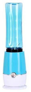 Fruit, groenten, elektrische sapcentrifuge, beker, smoothiemaker, draagbare citruspers, sapmixer, extractor, zakfles, blender: Blauw