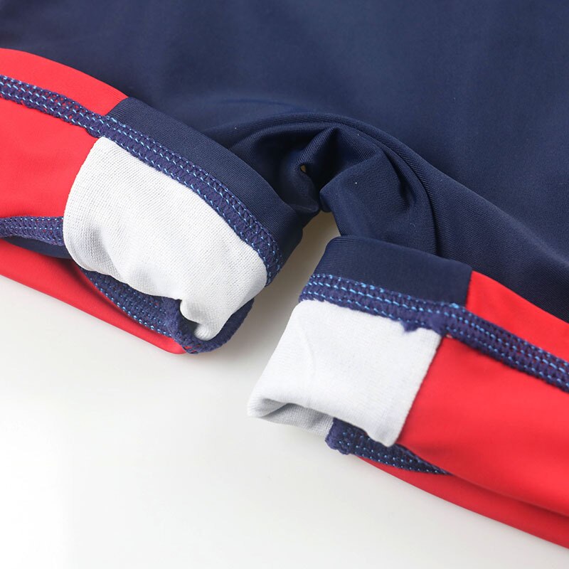 Boys Swimwear Infant Toddler Summer Newborn Baby Boy One Piece Zipper Sunscreen Quick-dry Beach Rash Guards Swimwear+Hat