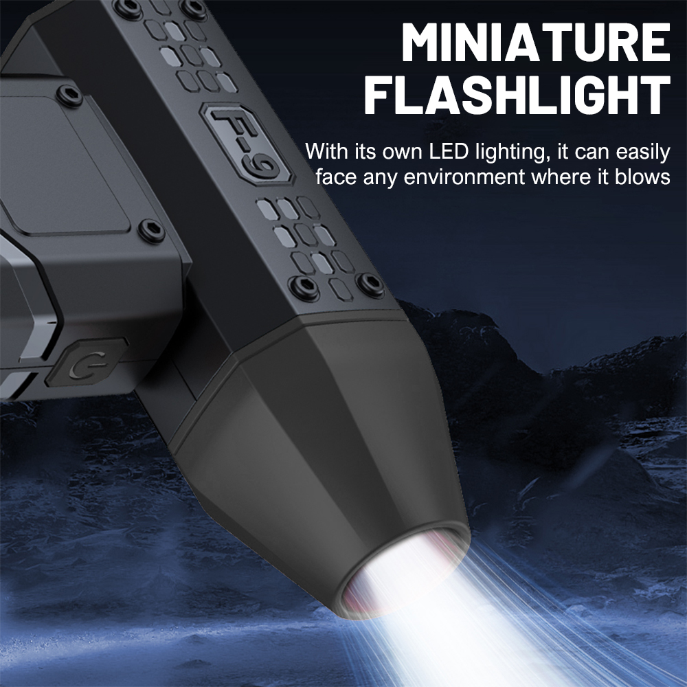 Mini krachtige luchtblazer 160000 RPM 52 m/s borstelloze motor Draagbare turbo-jetventilator Blower Batterij Air Duster Blower voor autobladeren