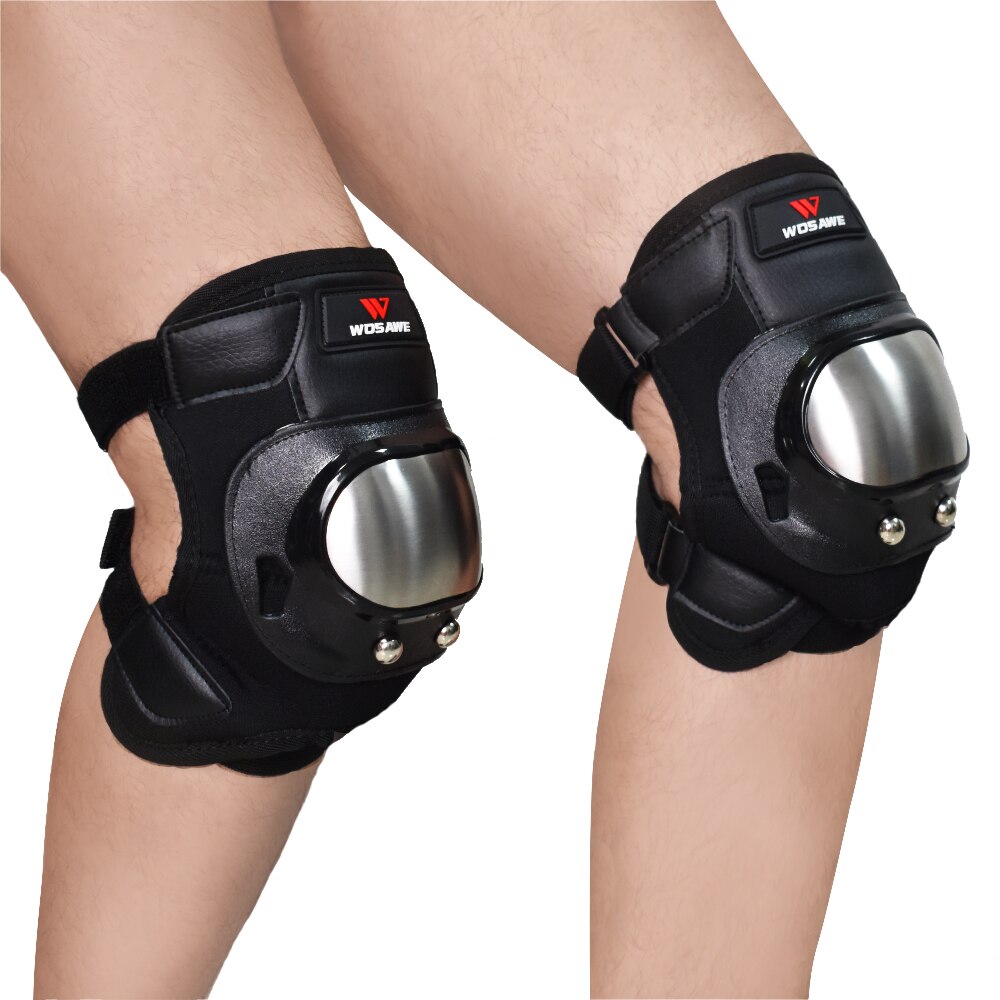 Wosawe kort hårt skal motorcykel knäskydd mtb skyddsutrustning off road hockey rull snowboard skid armbåge knäskydd kostym