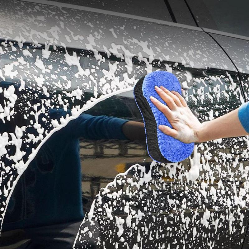Spugna per lavaggio auto 2X spugne automobilistiche per la pulizia dell'auto spugna per autolavaggio spugne per la pulizia della casa a doppia faccia per la casa