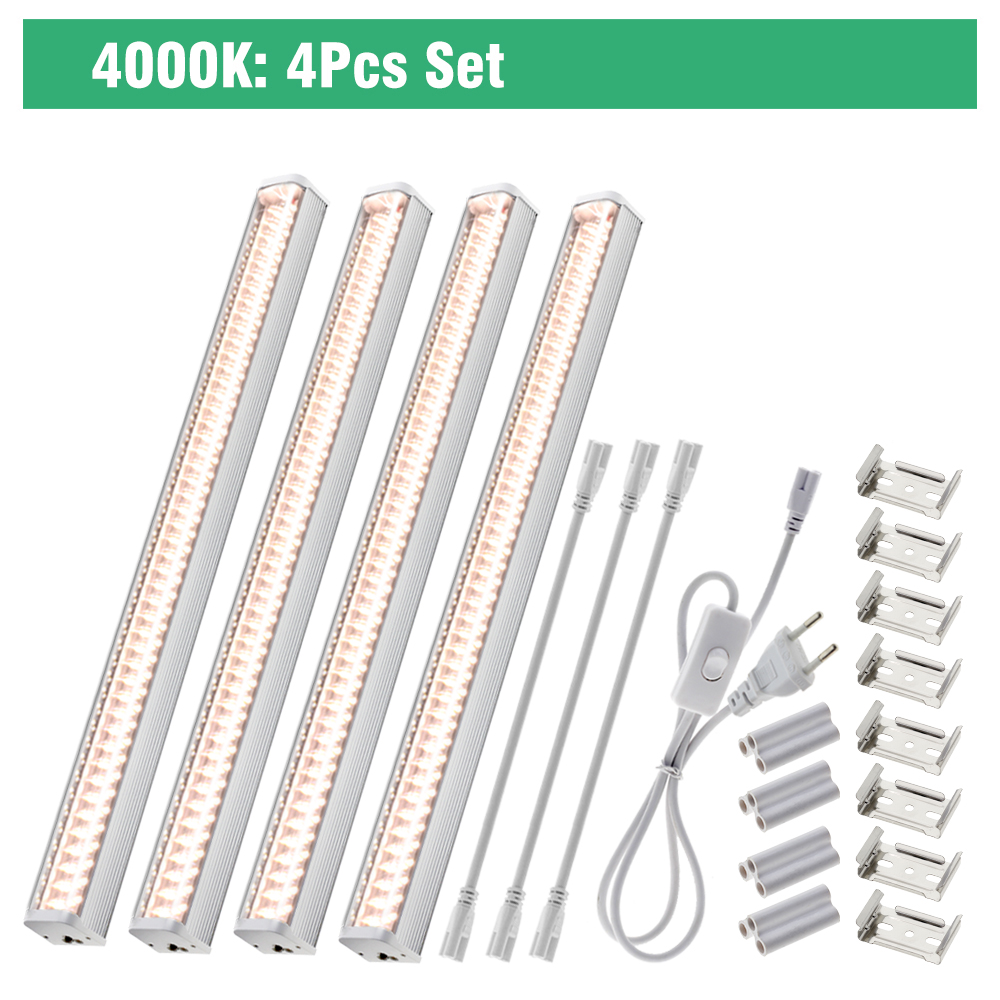Luz LED de cultivo de espectro completo para plantas de invernadero 4000K AC100V 265V IP65 resistente al agua para flores vegetales: Verde