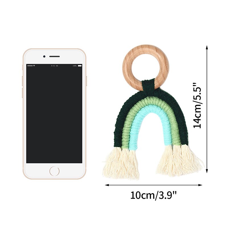 Nordic Stijl Opknoping Muur Decor Handgemaakte Kwekerij Rainbow Kids Bumpers Baby Wieg Tent Hanger Kamer: style 25-1